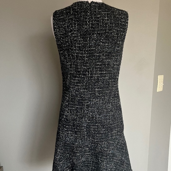 $425 Theory Tweed Asymmetrical Seam Sleeveless Career‎ Wear to work Casual Dress - Picture 11 of 14
